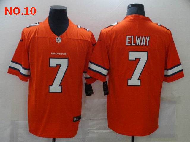 Men's Denver Broncos #7 John Elway Jersey NO.10 ;